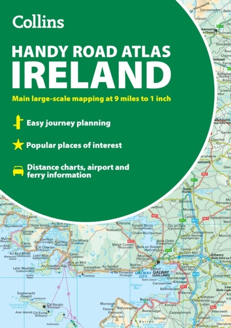 Collins Handy Road Atlas Ireland - Clear and Detailed Map of Ireland in a Handy A5 Size