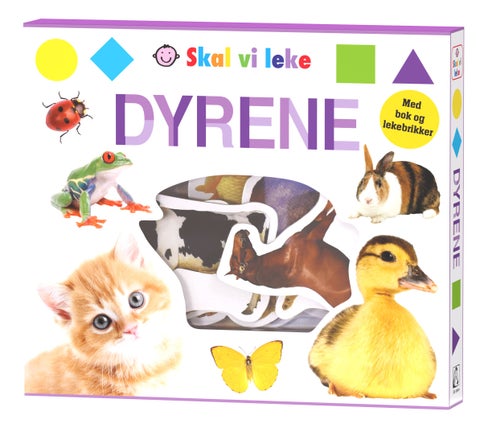 Dyrene - skal vi leke : med bok og lekebrikker