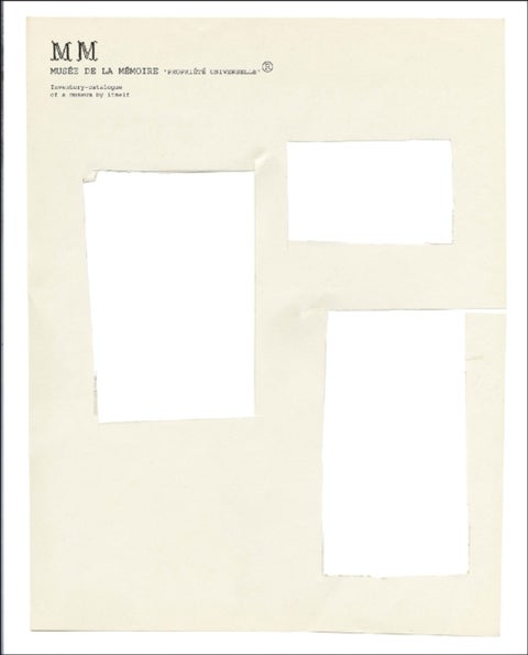 Musee de la Memoire ‘PROPRIETE UNIVERSELLE’ ® - Joelle Tuerlinckx