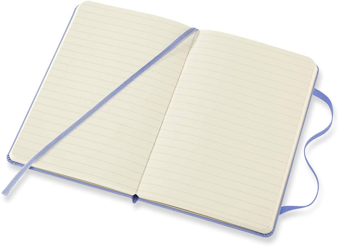 Moleskine Notatbok Hard P Linjert Hydrangea Blue