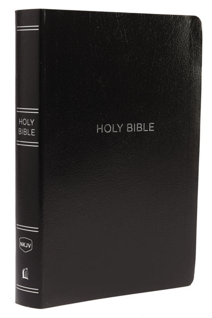 NKJV Holy Bible, Giant Print Center-Column Reference Bible, Black Leather-look, 72,000+ Cross References, Red Letter, Comfort Print: New King James Version - Holy Bible, New King James Version