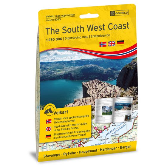 The South West Coast 1:250 000 m/hefte - Bilguide for aktiviteter, attraksjoner og severdig