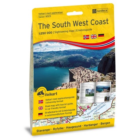 The South West Coast 1:250 000 m/hefte - Bilguide for aktiviteter, attraksjoner og severdig