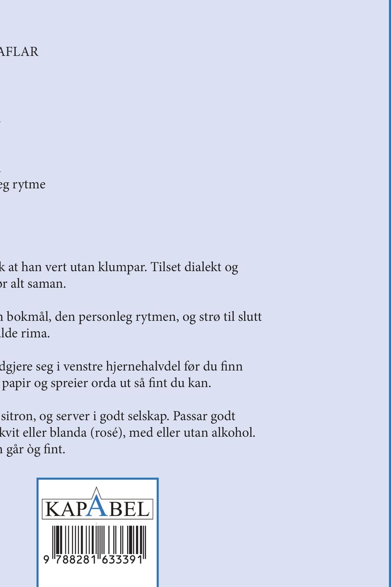 Vaflar med chili og sitron