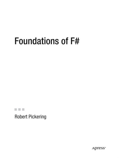 Foundations of F#