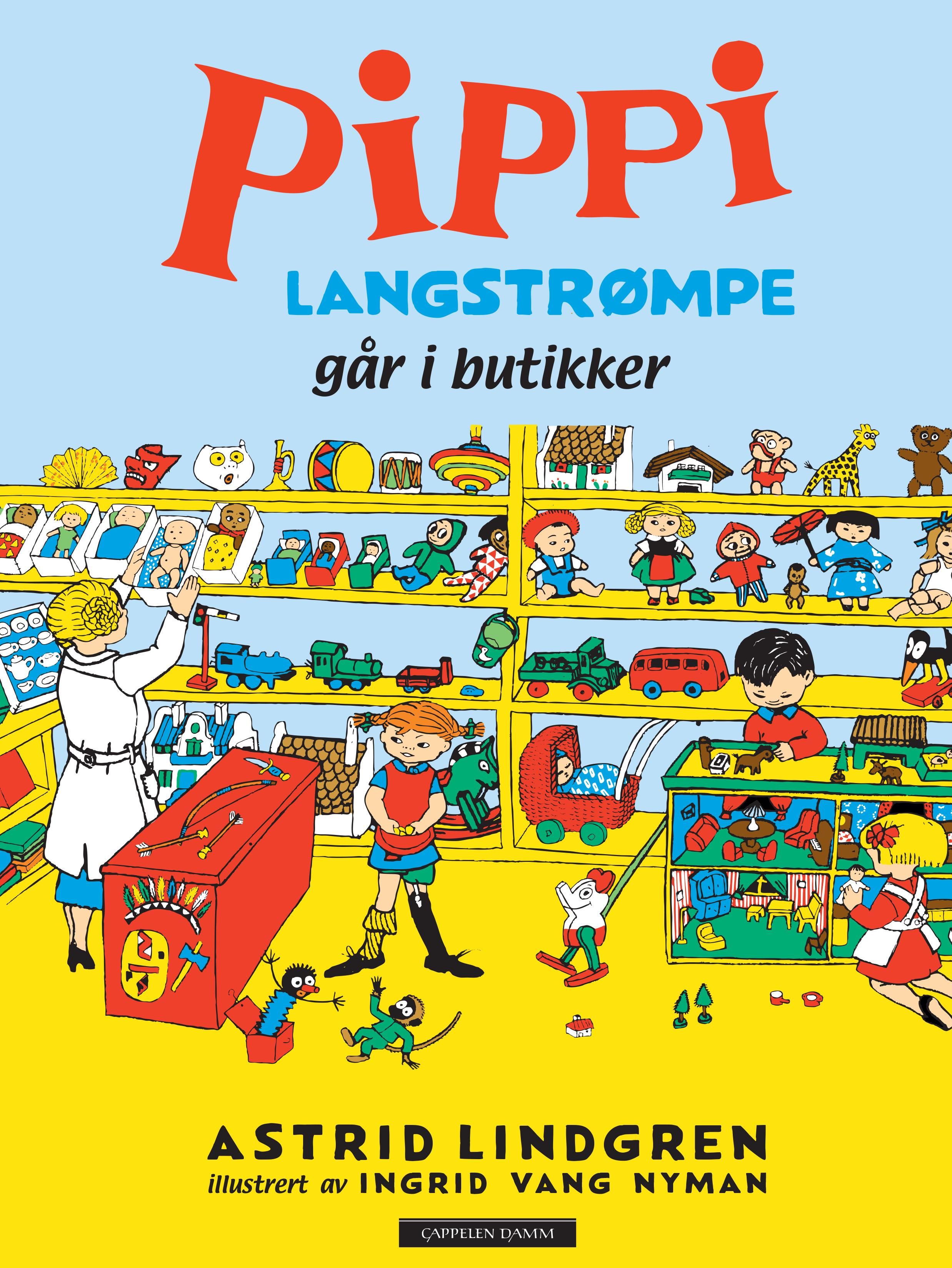 Pippi går i butikker - billedbok