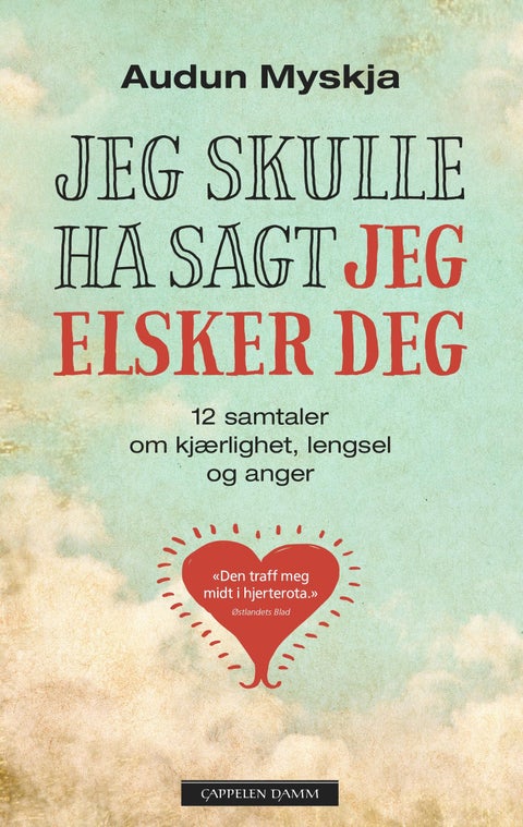 Jeg skulle ha sagt jeg elsker deg - 12 samtaler om kjærlighet, lengsel og anger ved livets slutt