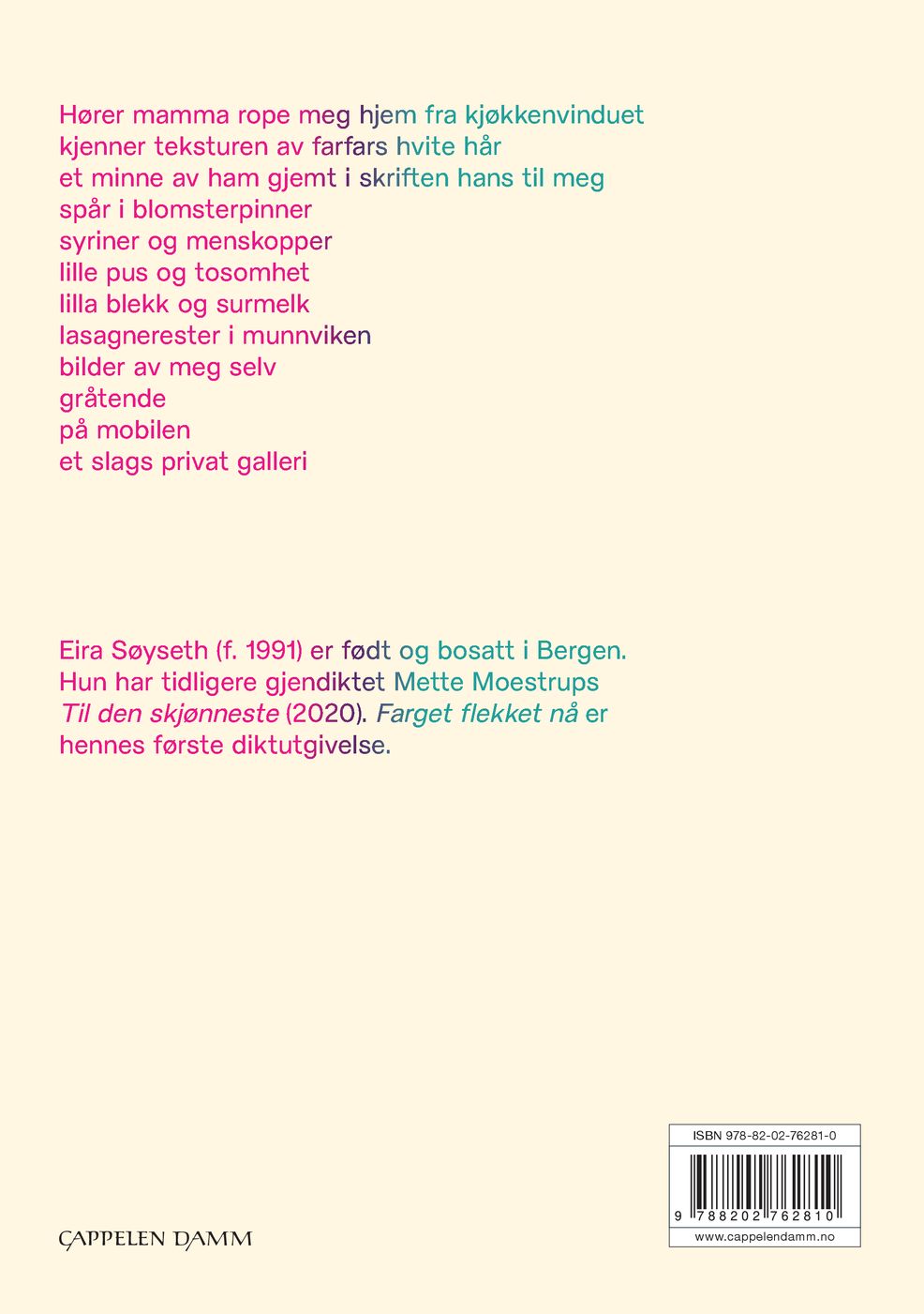 Farget flekket nå