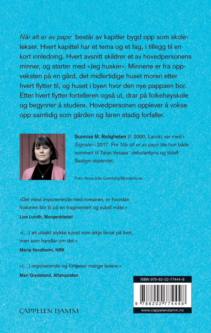 Når alt er av papir