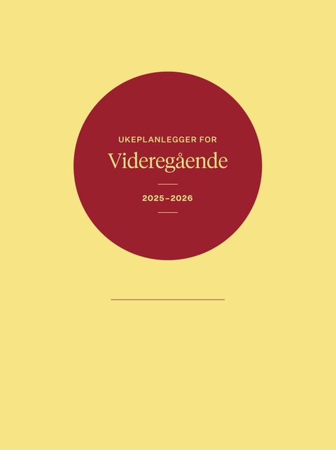 Ukeplanlegger videregående 2025-2026