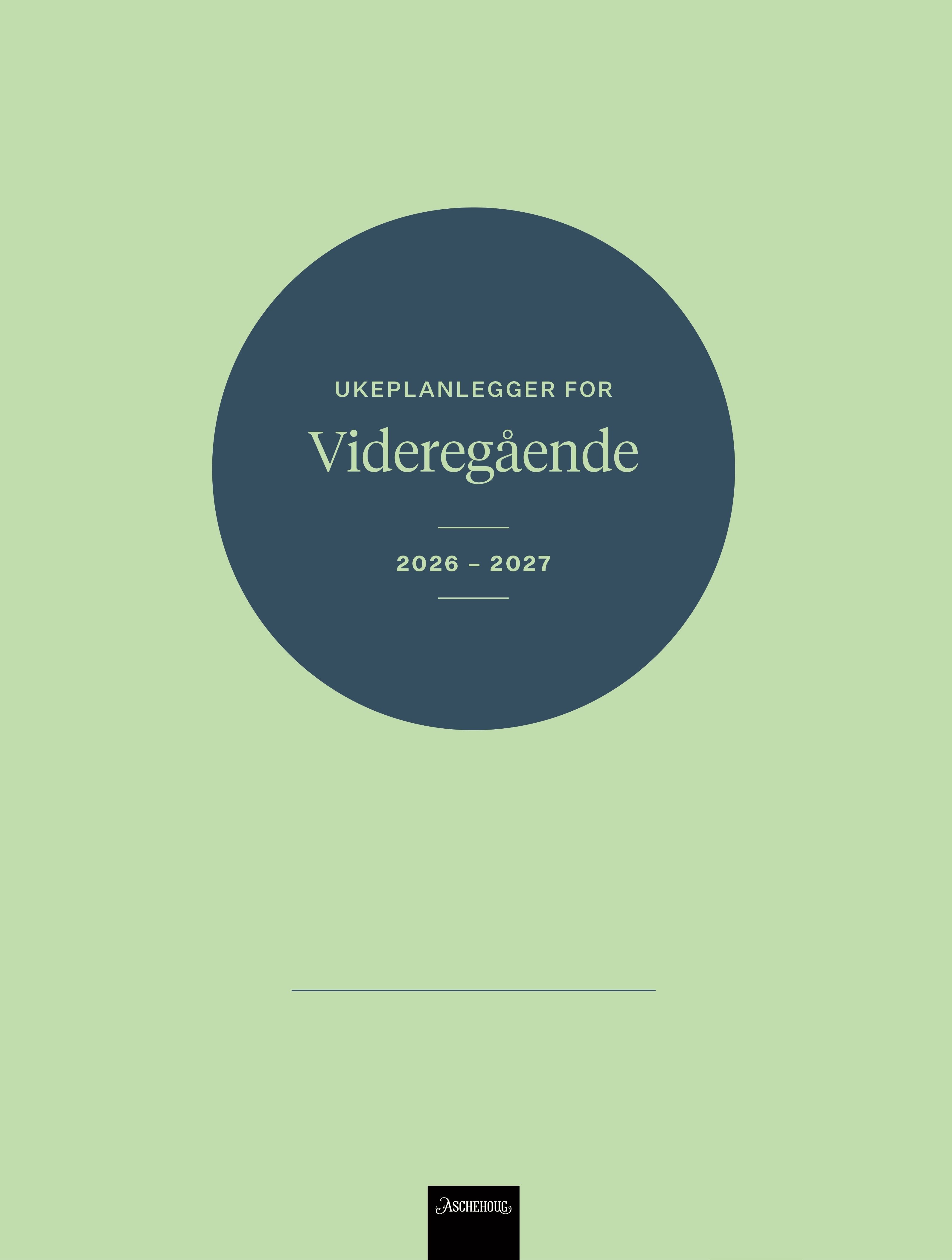 Ukeplanlegger for videregående 2026-2027