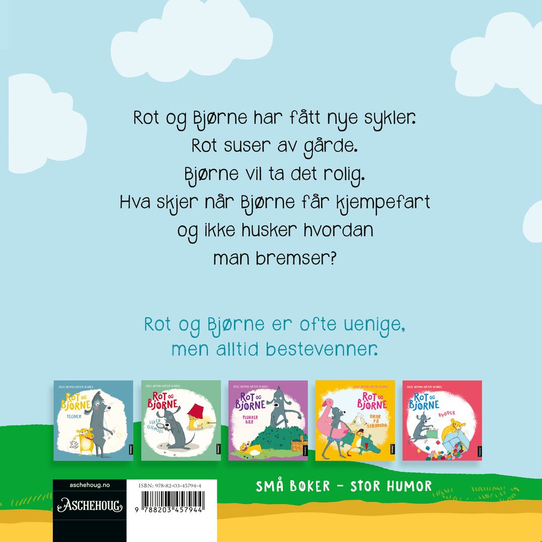 Rot og Bjørne sykler