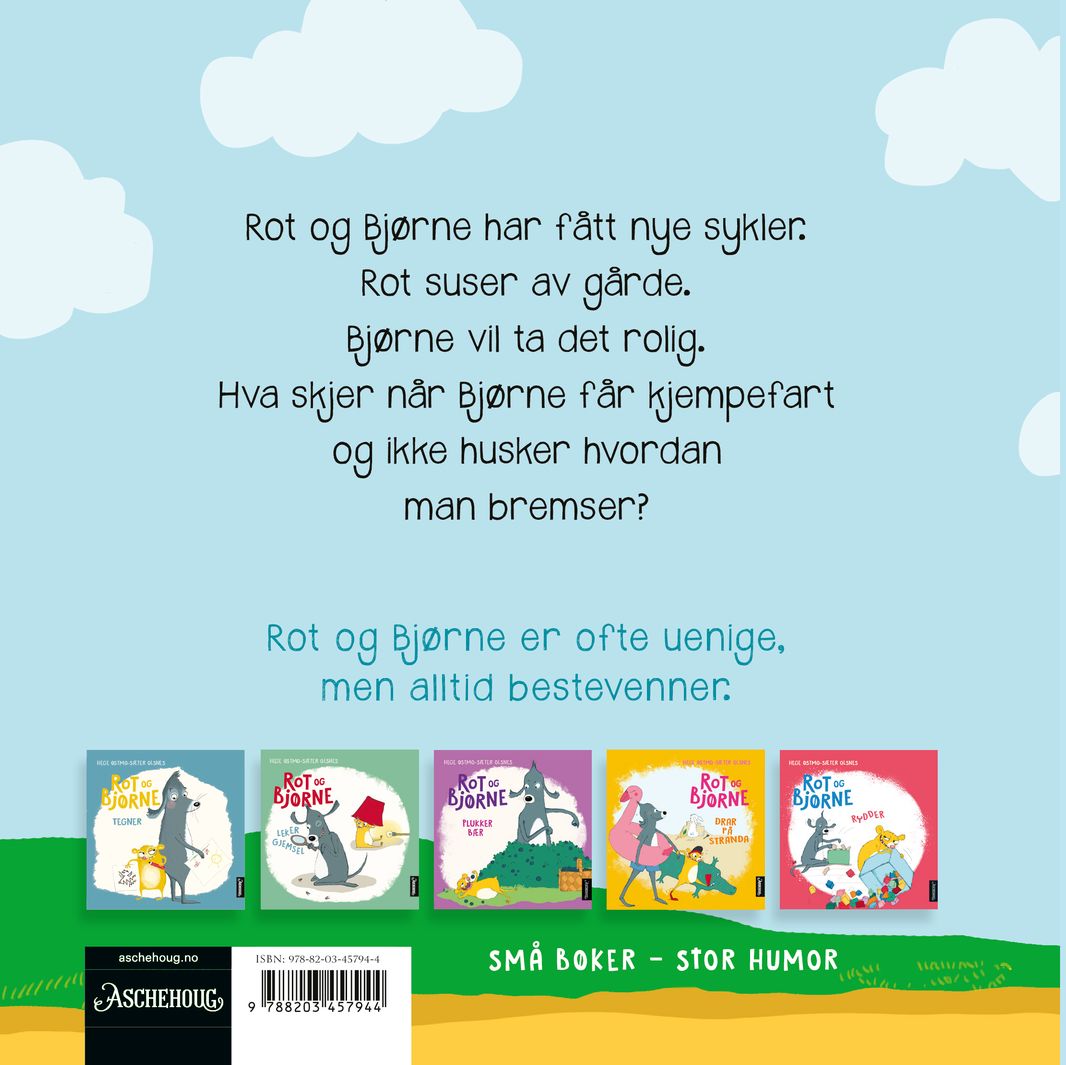 Rot og Bjørne sykler