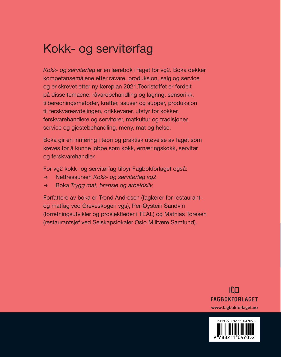 Kokk- og servitørfag
