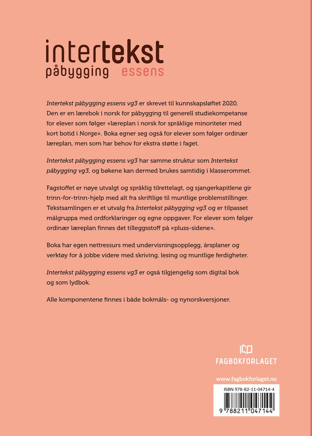 Intertekst påbygging essens