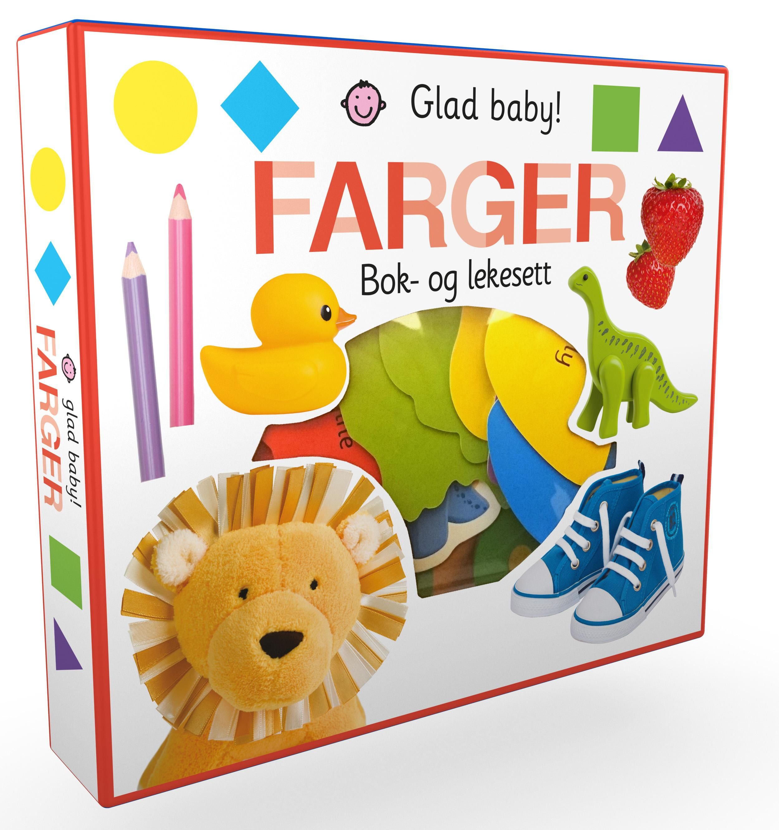 Farger - glad baby : bok og lekesett