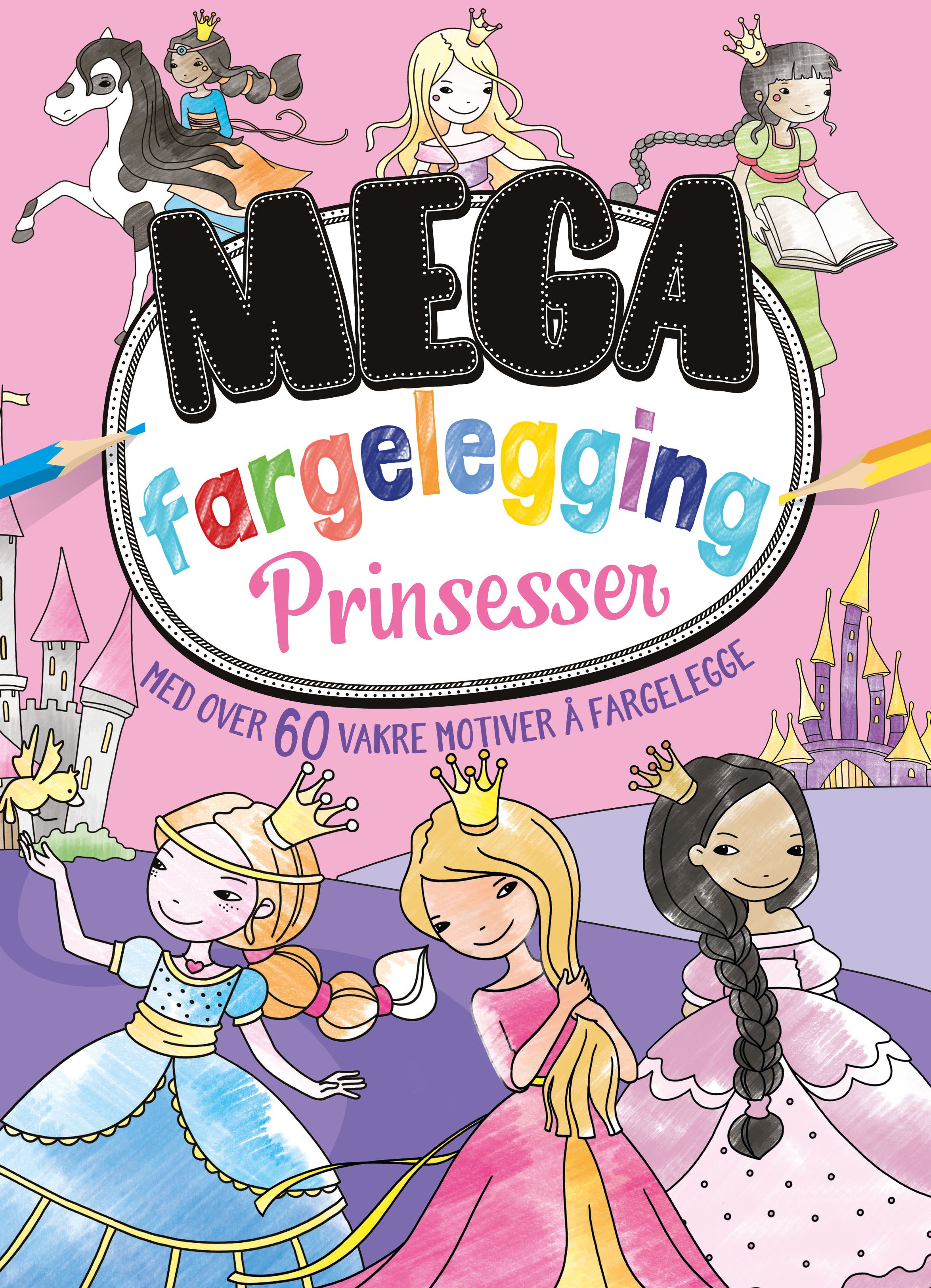 Prinsesser - mega fargelegging