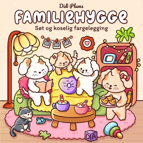 Familiehygge - søt og koselig fargelegging