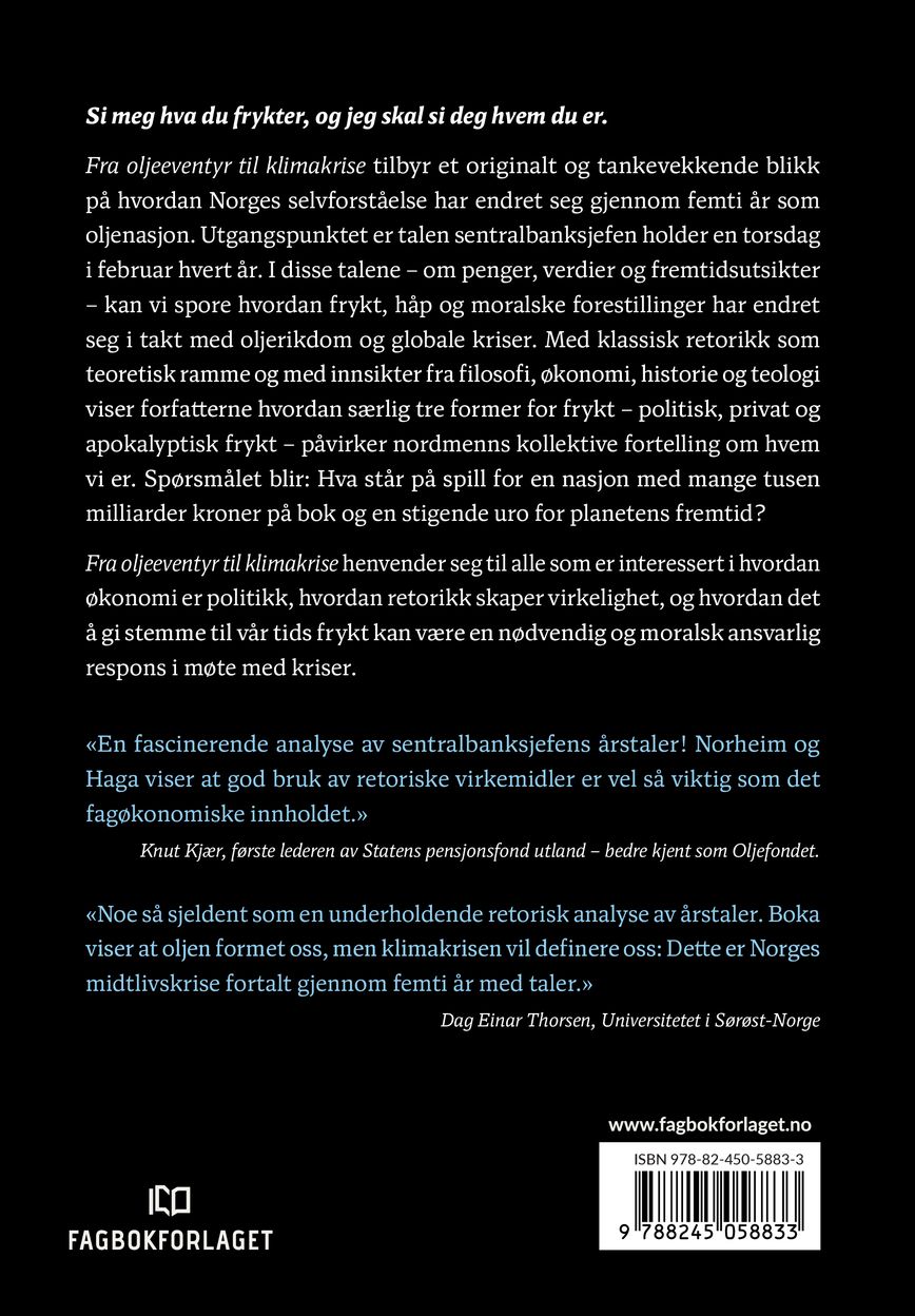 Fra oljeeventyr til klimakrise