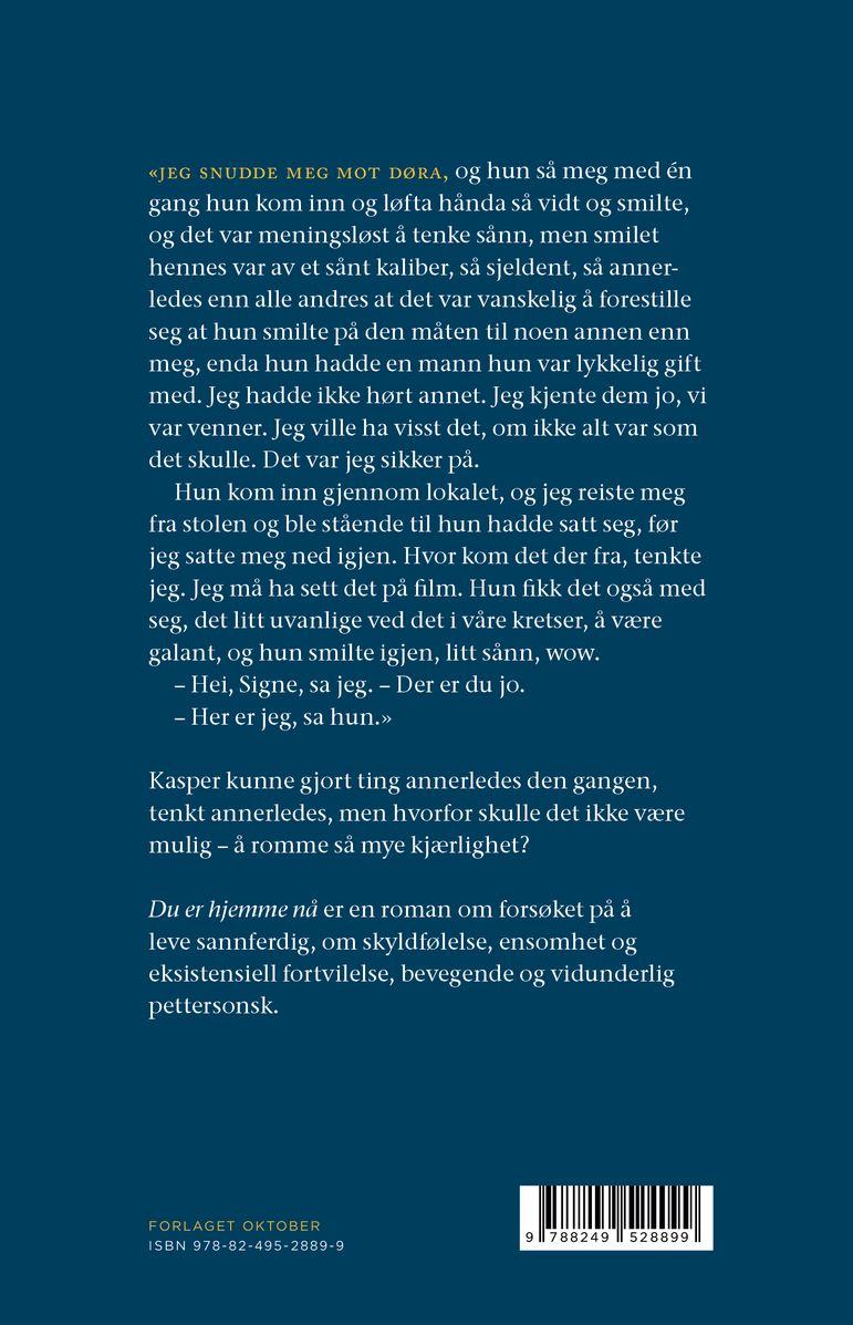 Du er hjemme nå