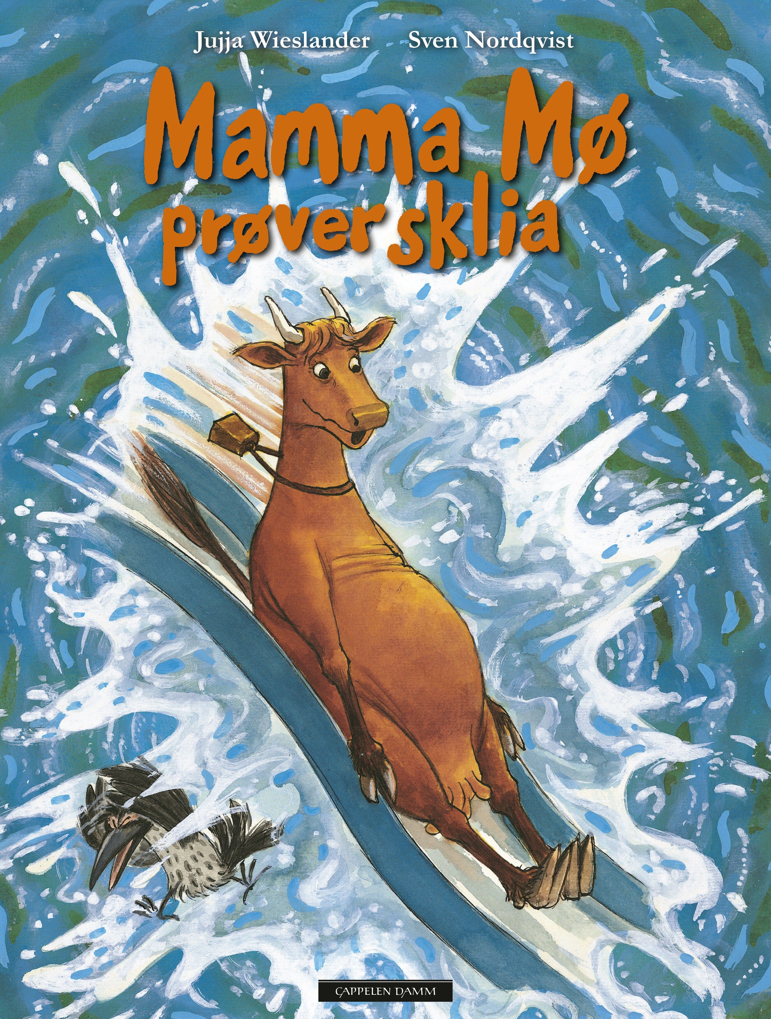 Mamma Mø prøver sklia