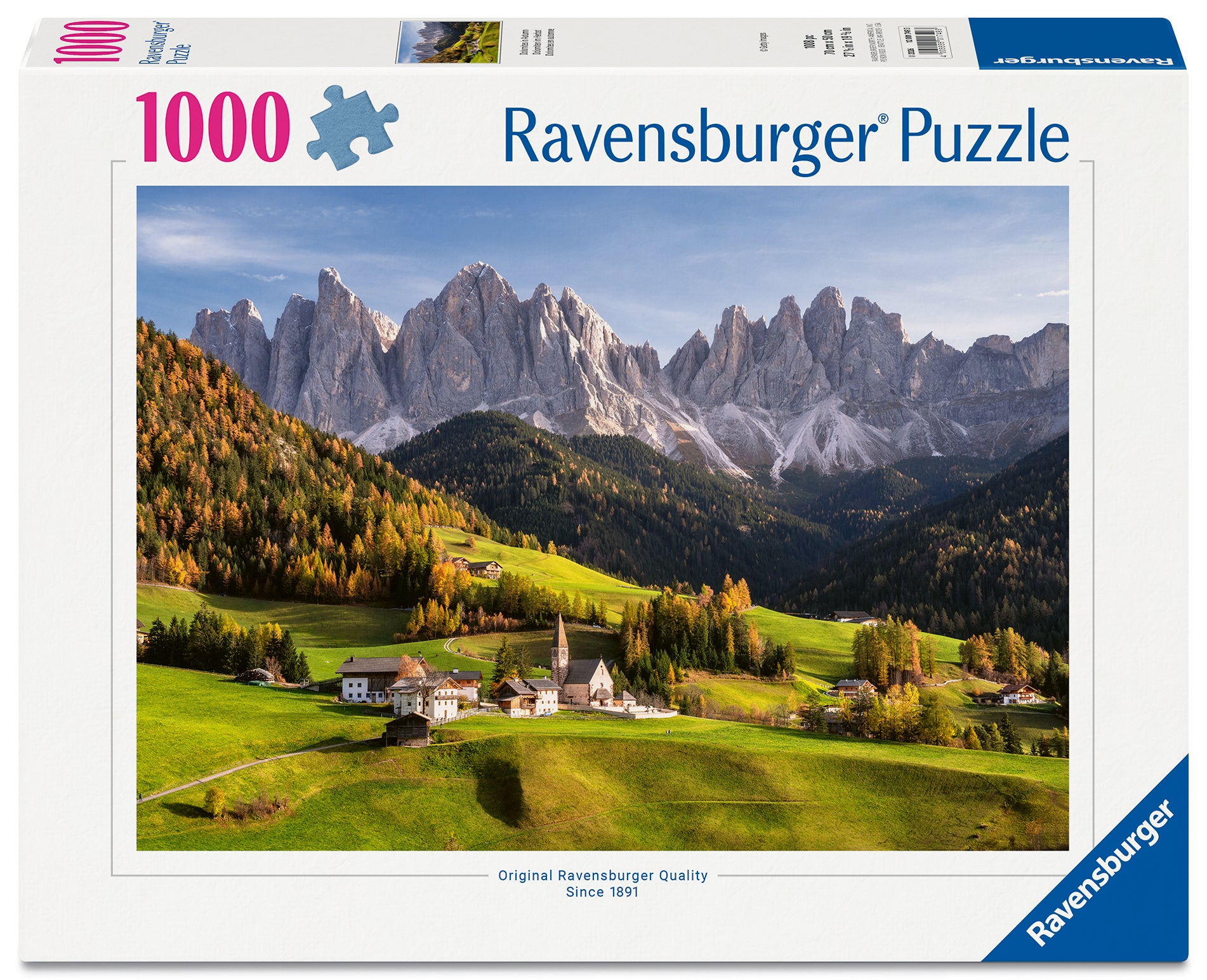 Puslespill 1000 Dolomittene Ravensburger