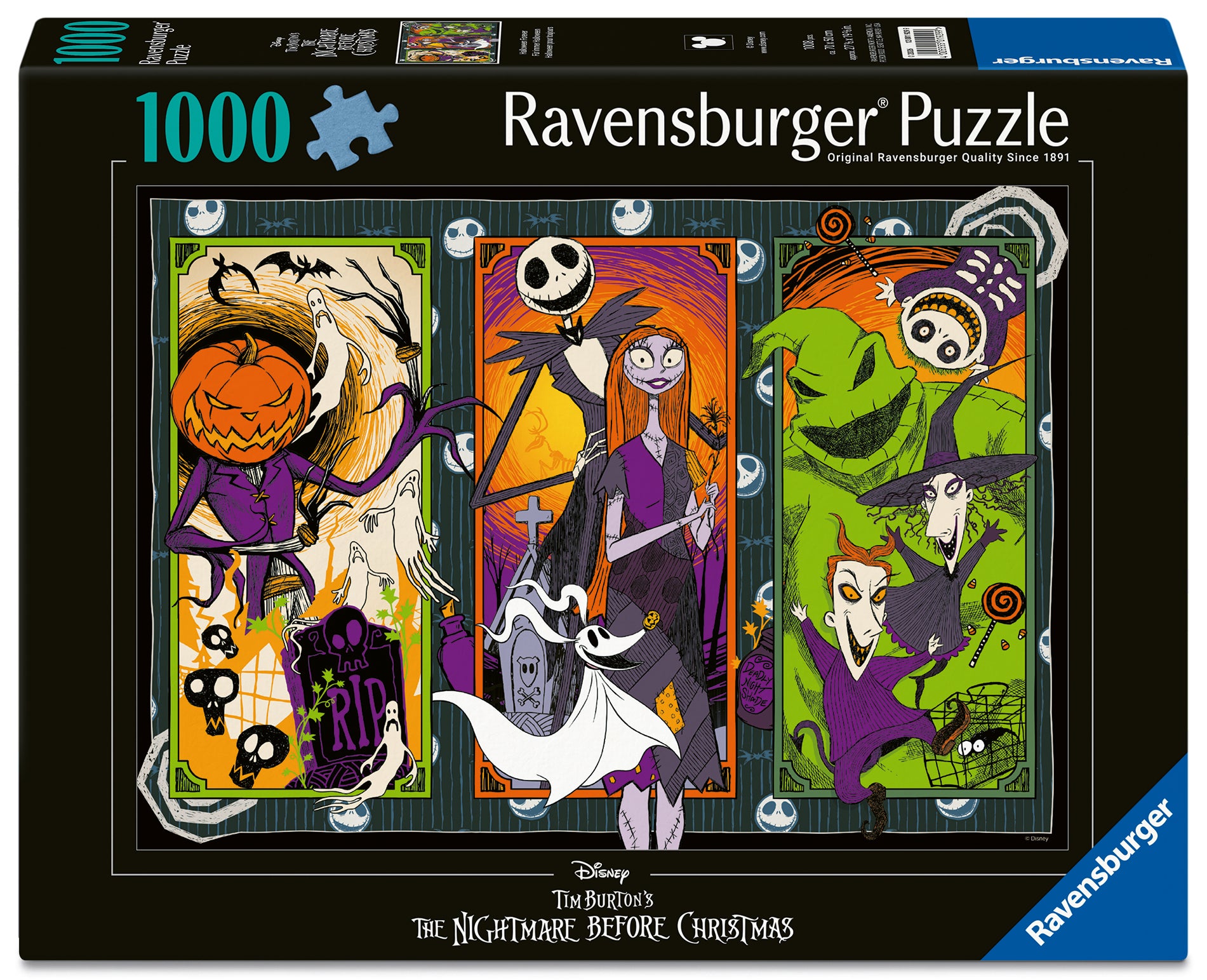 Puslespill 1000 Marerittet Før Jul Ravensburger