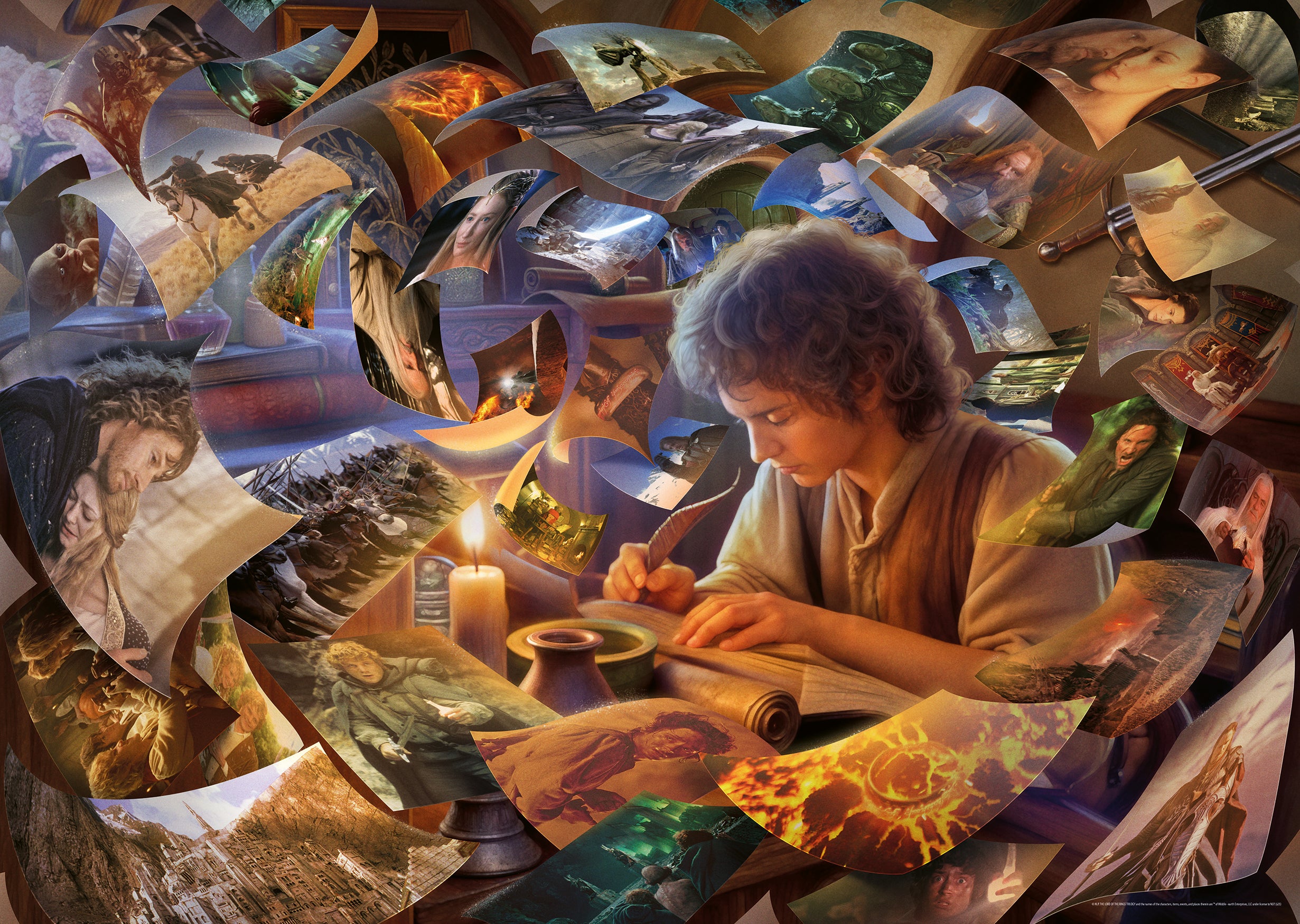 Puslespill 1000 Frodos Reise Ravensburger