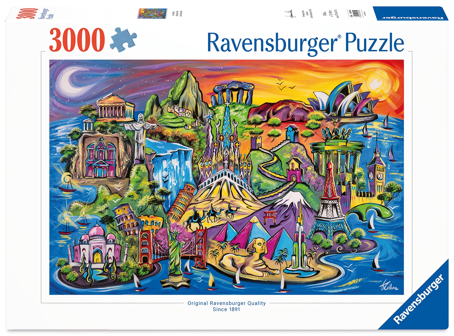 Puslespill 3000 Sightseeingøya Ravensburger