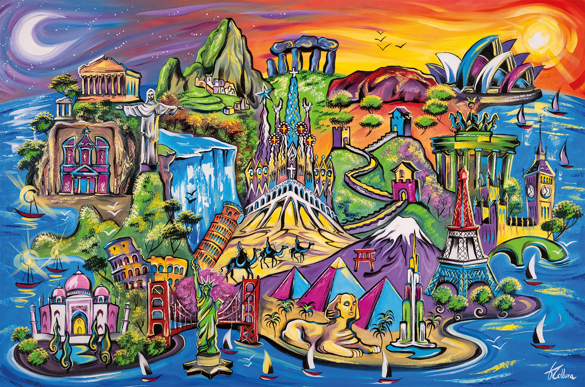 Puslespill 3000 Sightseeingøya Ravensburger