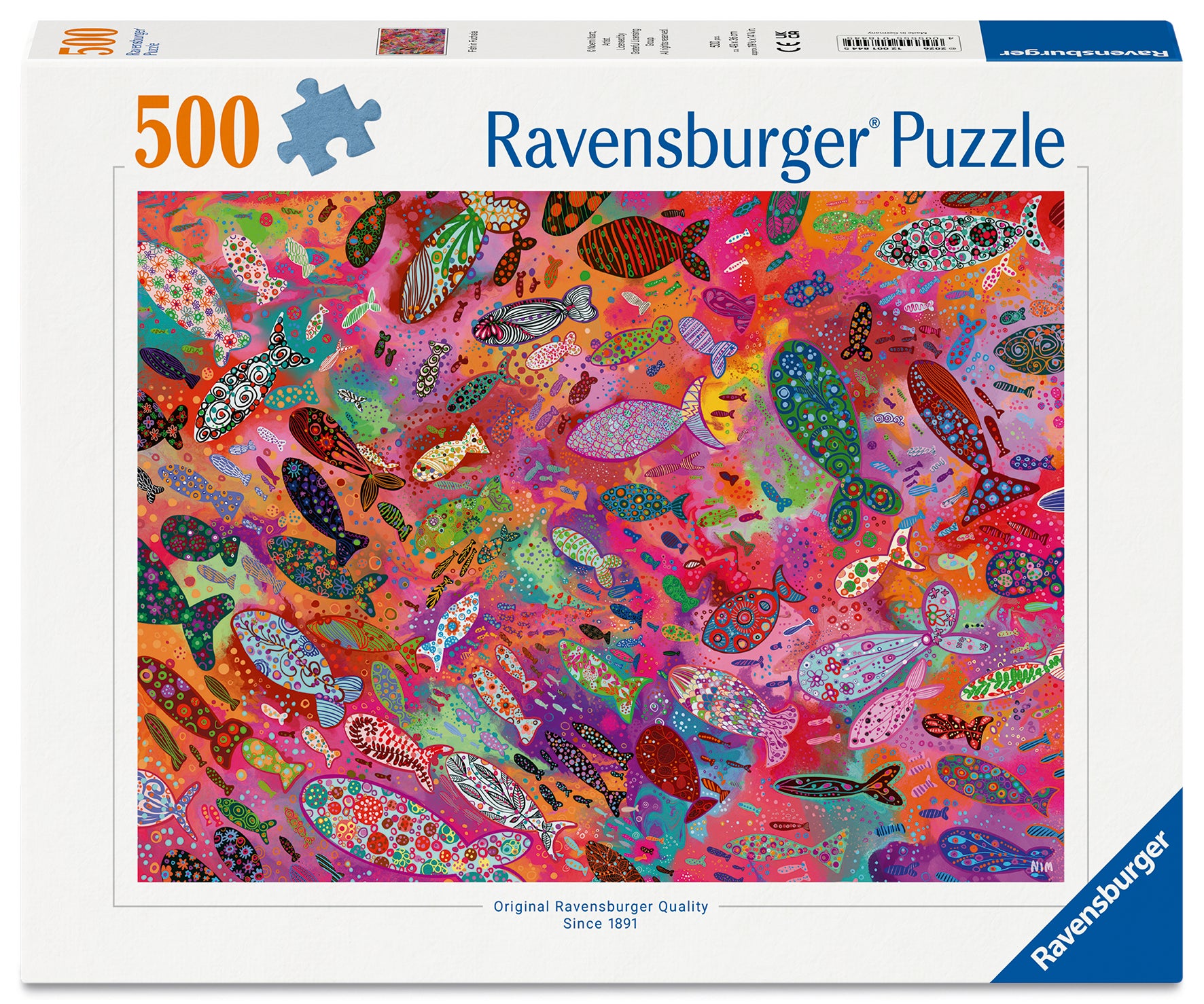 Puslespill 500 Fish In Fuchsia Ravensburger