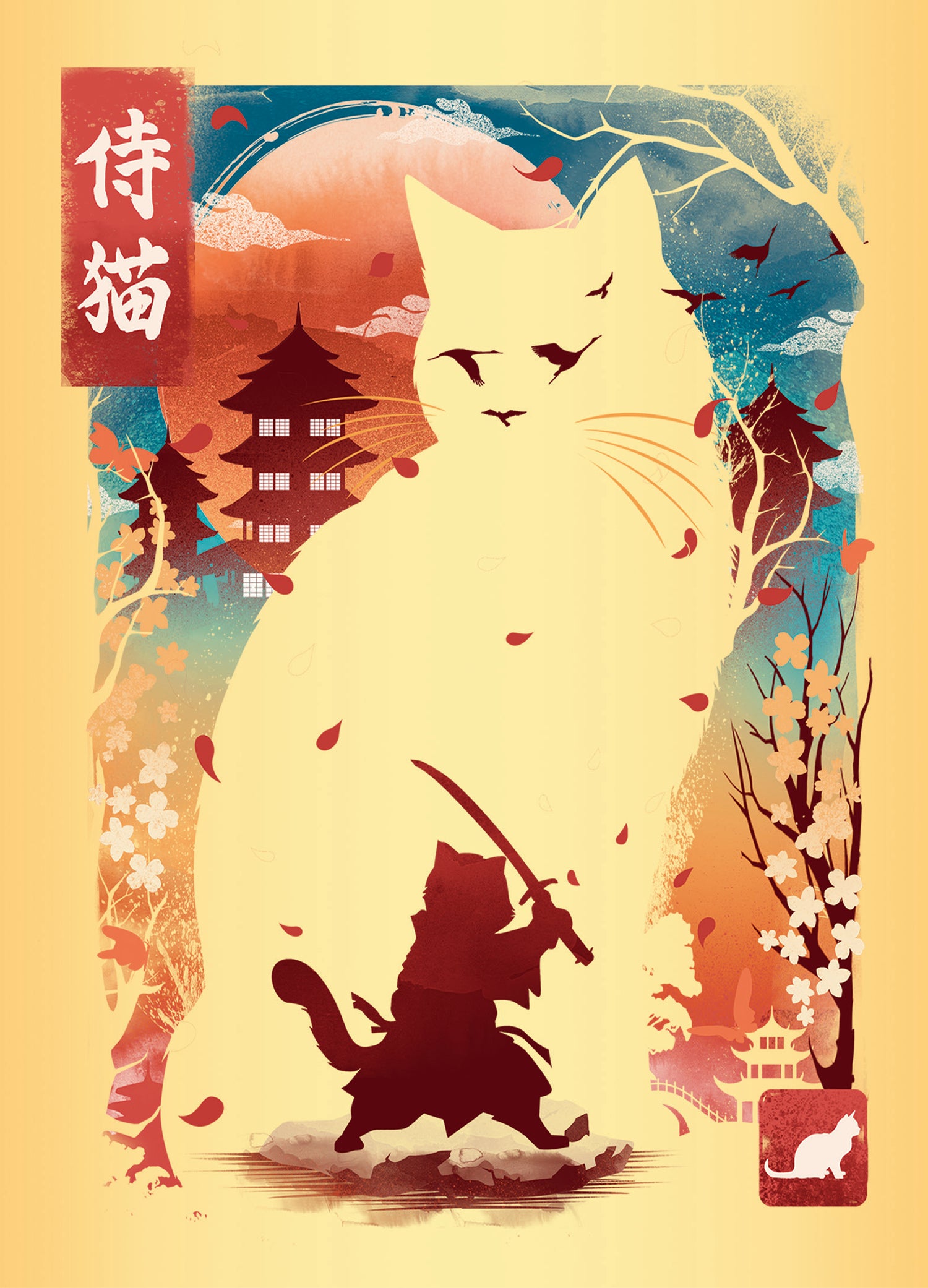 Puslespill 3x100 Ukiyo Ravensburger