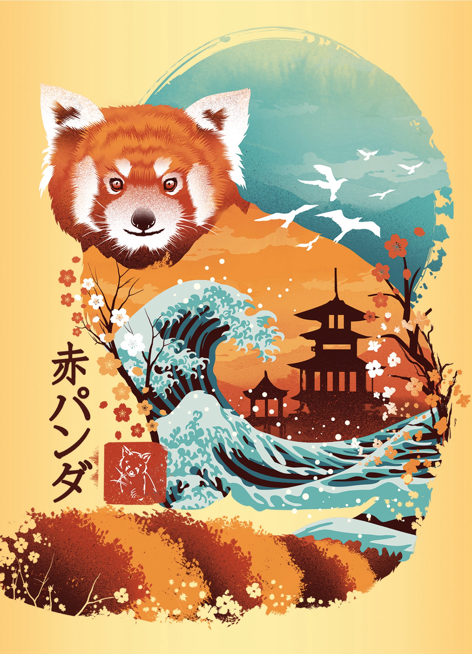 Puslespill 3x100 Ukiyo Ravensburger