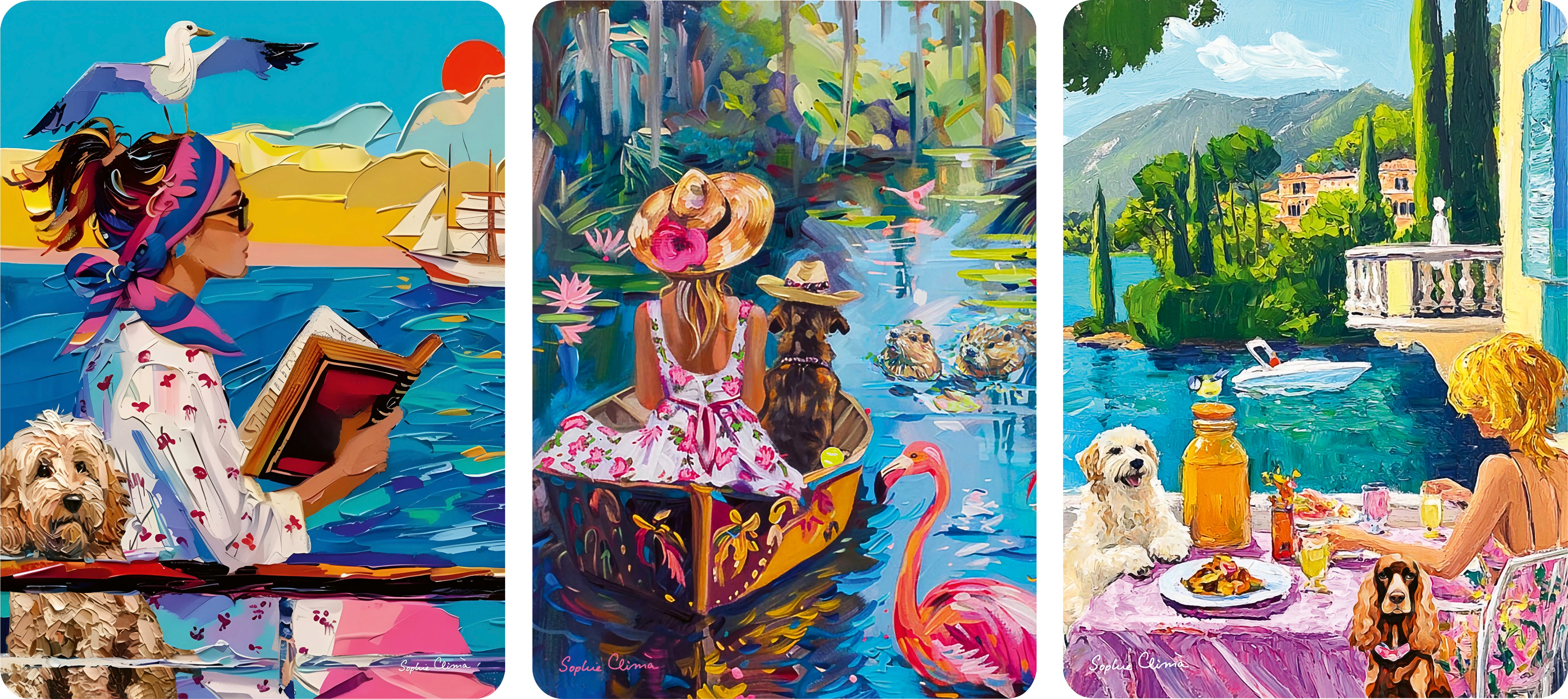 Puslespill 3x100 Hund Ravensburger