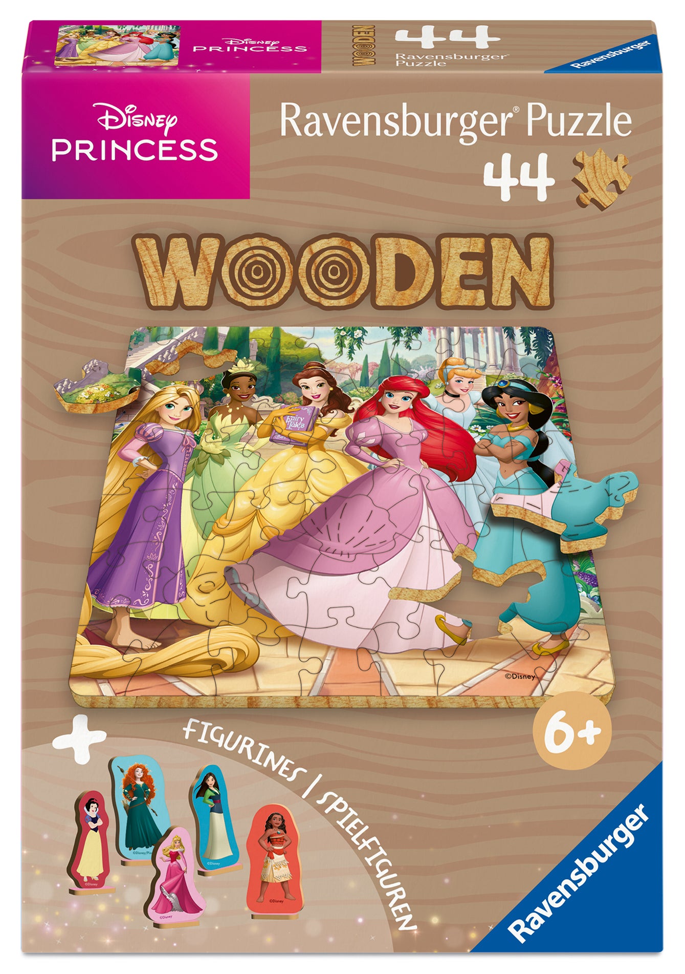 Puslespill 44 Wooden Prinsesser Ravensburger