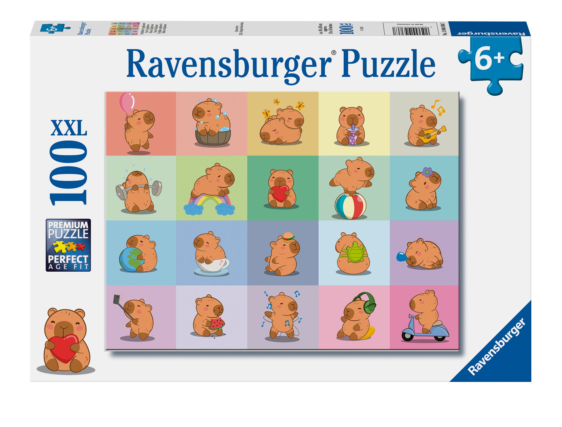 Puslespill 100 Capybara Ravensburger