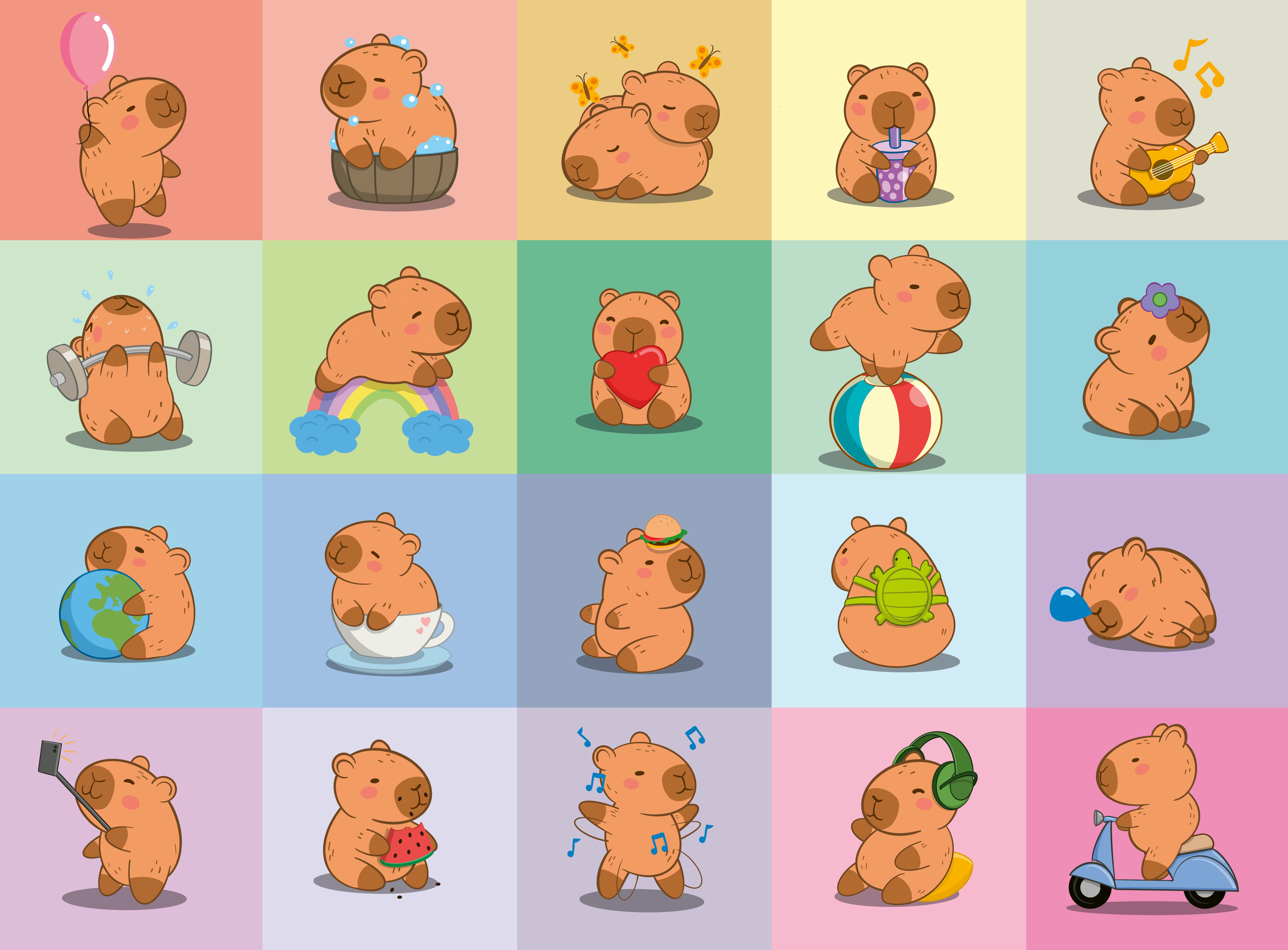 Puslespill 100 Capybara Ravensburger