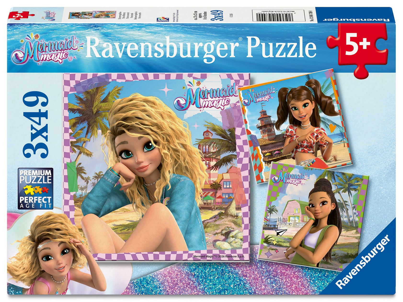Puslespill 3x49 Havfruemagi Ravensburger