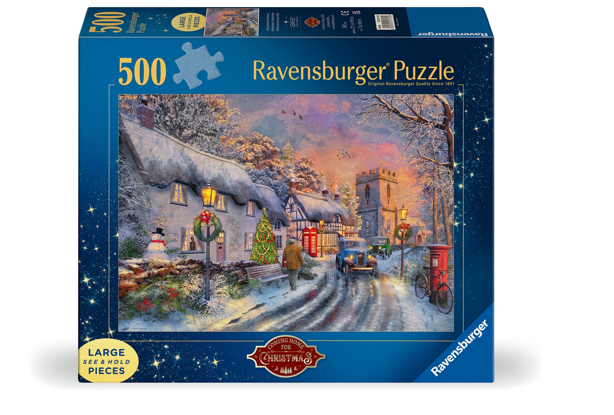 Puslespill 500 Kommer Hjem Til Jul Ravensburger