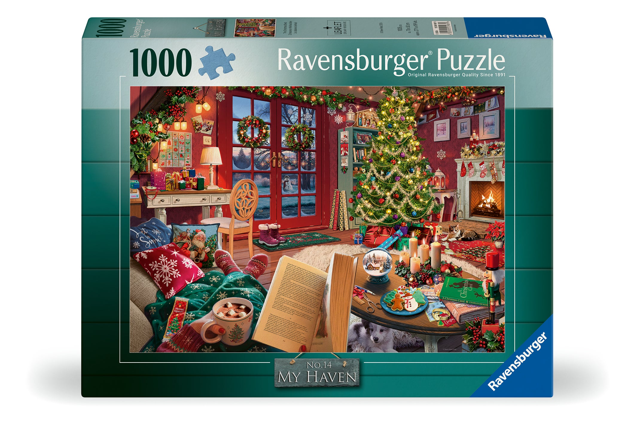 Puslespill 1000 Julehytte Ravensburger