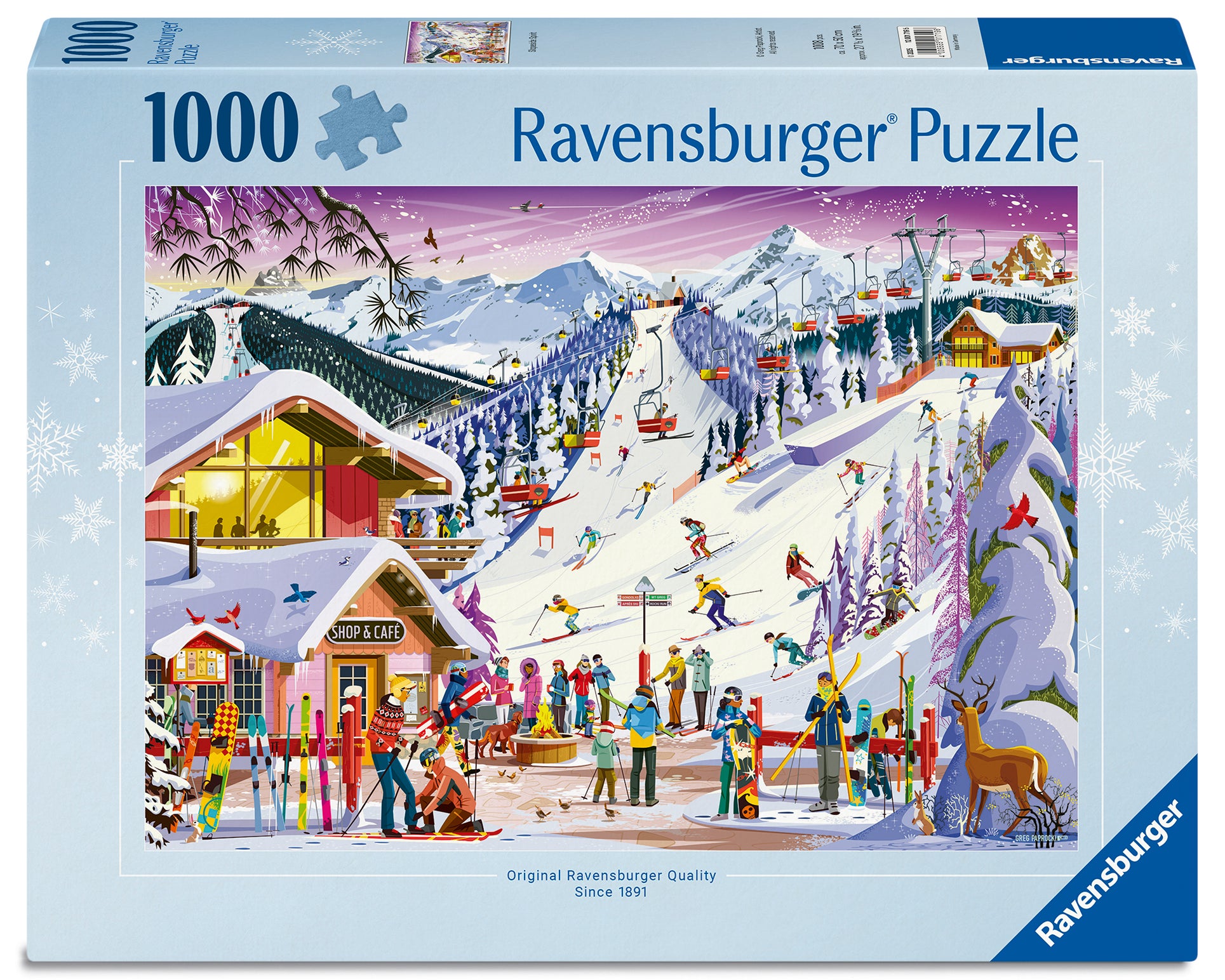 Puslespill 1000 Skibakken Ravensburger
