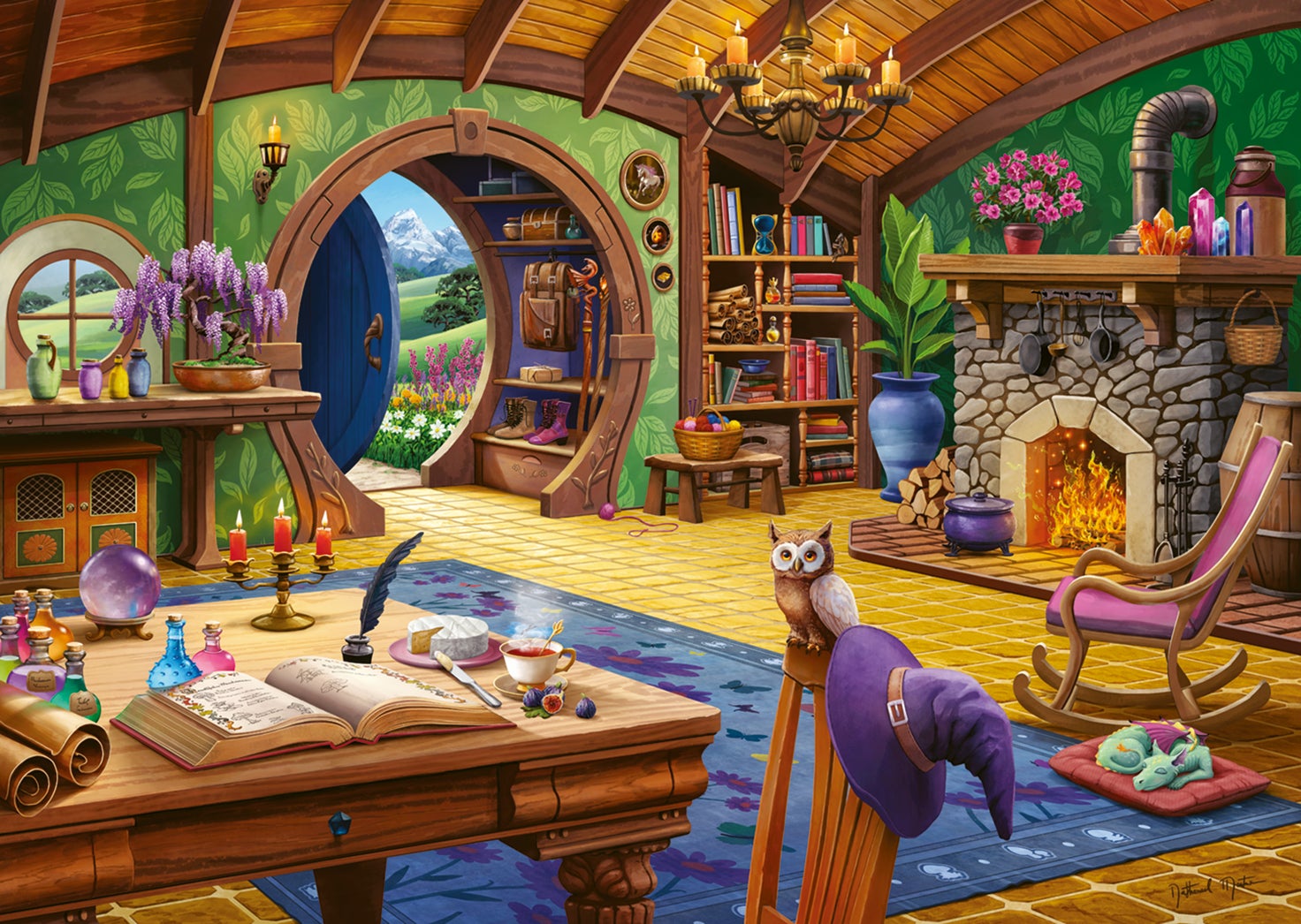 Puslespill 1000 Sjarmerende Hytte Ravensburger