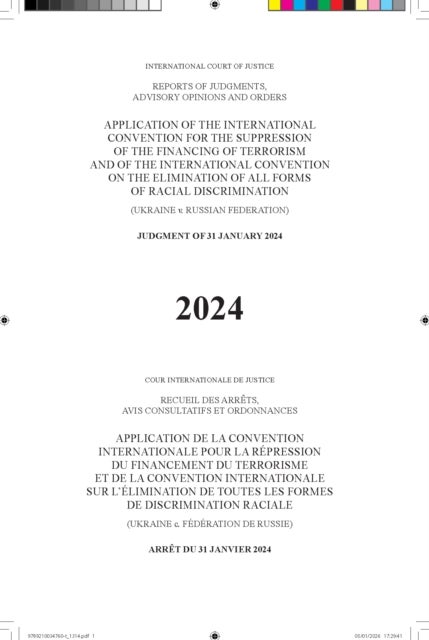 Application of the International Convention for the Suppression of the Financing of Terrorism and of the International Convention on the Elimination of All Forms of Racial Discrimination (Ukraine V. R