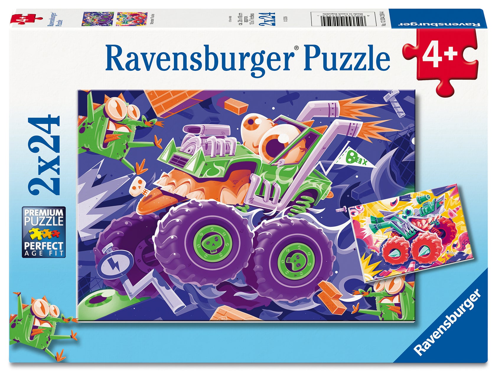 Puslespill 2x24 Monster Trucks Ravensburger