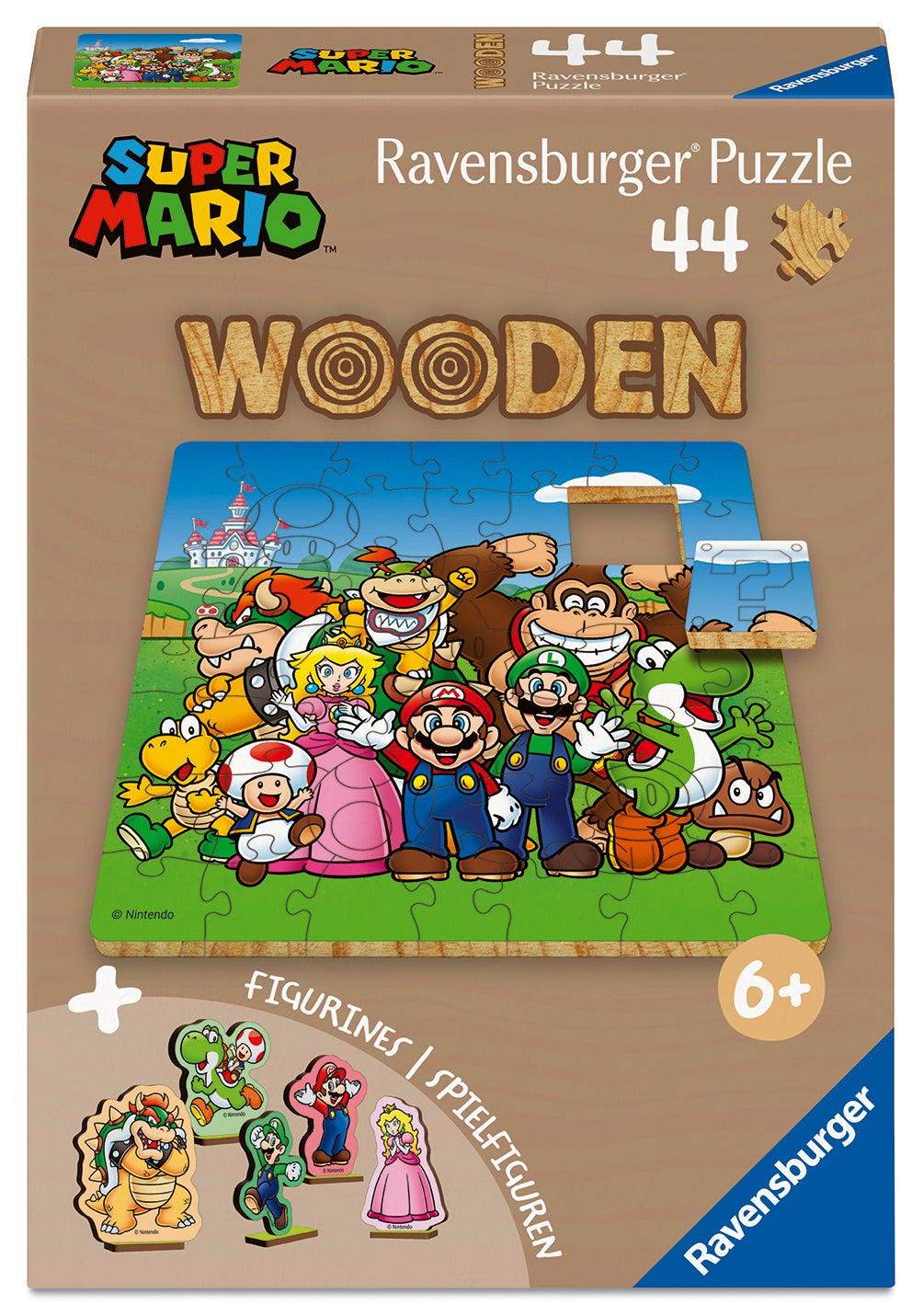 Puslespill 44 Wooden Super Mario Raven