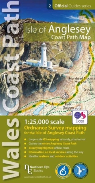 Isle of Anglesey Coast Path Map (WCP) - 1:25 000 scale OS mapping for the Isle of Anglesey WCP