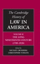 The Cambridge History of Law in America