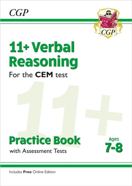 11+ CEM Verbal Reasoning Practice Book & Assessment Tests - Ages 7-8 (with Online Edition): superb e