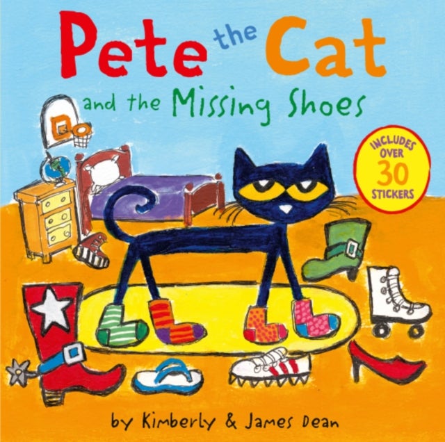 Pete the Cat and the Missing Shoes - Includes Over 30 Stickers