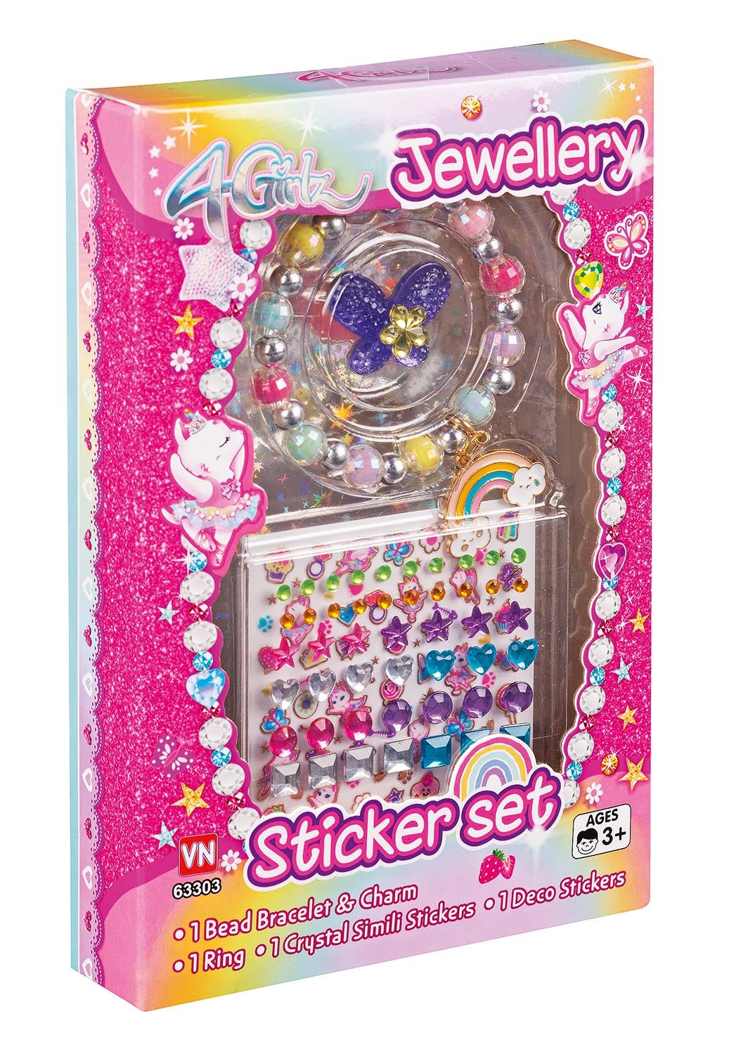 4-Girlz Armbånd og Stickers